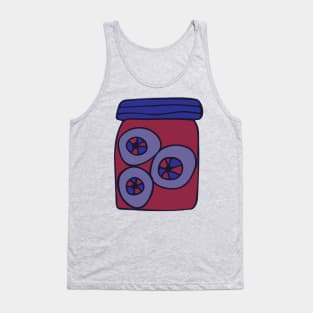 JAR OF PICKLED EYEBALLS Eye Specimen Purple Red Blue from my Cabinet of Curiosities - UnBlink Studio by Jackie Tahara Tank Top